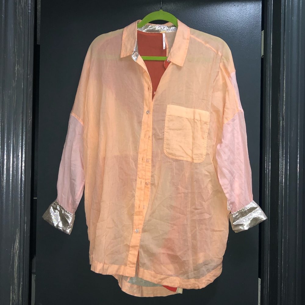 Free people button up shirt NWT